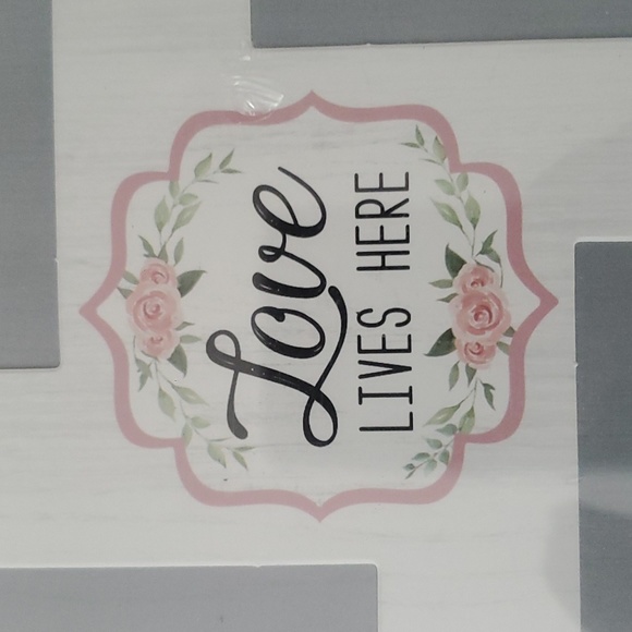🌺 FRAMEWORKS Love Lives Here Photo Frame - New - Picture 2 of 6